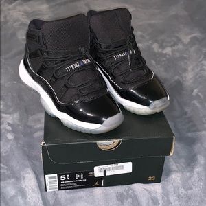 2016 Air Jordan 11 Retro BG (Black/Concord-white)